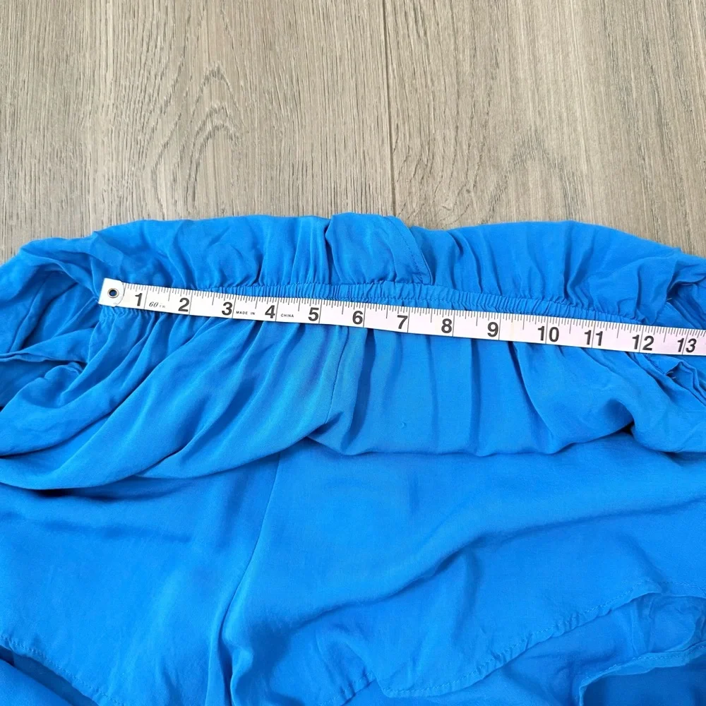 NWT Elan Blue Romper with Tie Waist Large - Picture 9 of 11